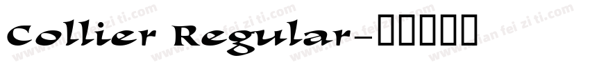 Collier Regular字体转换
